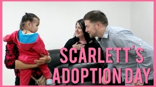 SCARLETTS ADOPTION DAY  CHINA ADOPTION [upl. by Cowles]