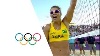 Beach Volleyball Womens Bronze Medal Match Brazil v China  Highlights  London 2012 Olympics [upl. by Nolyaw]