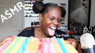 Trying Ice Pops Treat ASMR Eating Sounds [upl. by Esyli285]