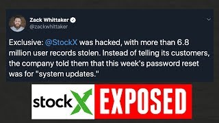 STOCKX WAS HACKED EXPOSED [upl. by Neirad345]