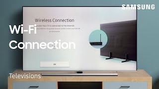 How to connect your TV to a WiFi Network  Samsung US [upl. by Llerdnek718]