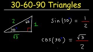 306090 Triangles  Special Right Triangle Trigonometry [upl. by O'Donoghue]