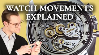 Watch Movements Explained  Mechanical vs Automatic vs Quartz Watches [upl. by Rusticus]