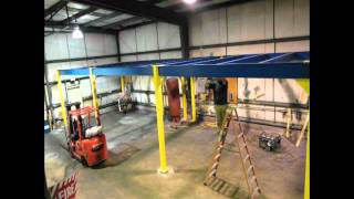 Structural Steel Mezzanine Installation  PortaKing [upl. by Venice]