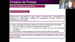 Ensaios de pureza parte 1 [upl. by Chubb319]