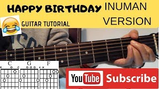 Happy Birthday Guitar Tutorial TAGALOG INUMAN VERSION on guitar [upl. by Svetlana]