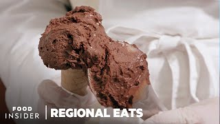 How Traditional Italian Gelato Is Made  Regional Eats [upl. by Roderick]