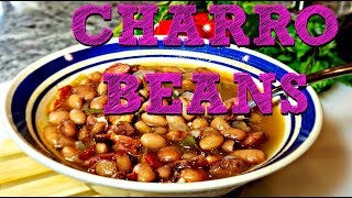 Charro Beans Recipe  How To Make Mexican Bean Soup [upl. by Nasaj92]