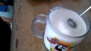 Aerolatte Review Frothing Cold Milk In Under 1 Minute [upl. by Hsiwhem]