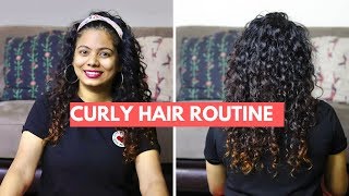 My Curly Hair Routine I Malayalam [upl. by Sahc858]