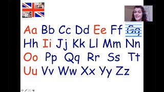 🇬🇧 Alphabet  Lesson 1  beginner English A1 [upl. by Annasoh]