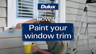 DIY guide to painting windows  Dulux [upl. by Soilisav]