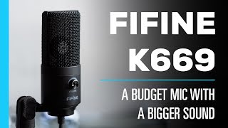 Fifine K669 USB Microphone  Review amp Audio Test [upl. by Ainoz769]