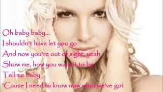 Britney Spears  Baby One More Time Lyrics [upl. by Lorou]