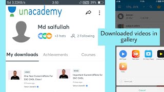 where is Downloaded video classes on UNACADEMY app How to download unacademmy videos new tutorial [upl. by Witt]